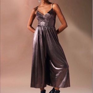 Urban Outfitters Metallic Purple Jumpsuit